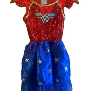 Girls Wonder Woman Dress Costume‎ -Size Medium